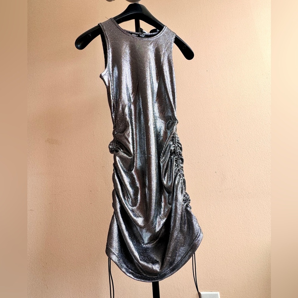 ❌SOLD❌  🍓 SHEIN metallic silver mini dress